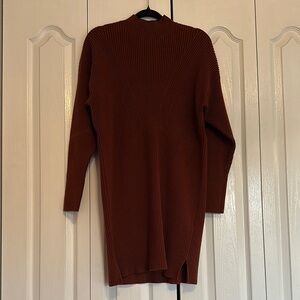 Abercrombie Women’s Rust Ribbed Knit Sweater Dress
